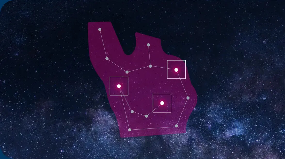 Starry constellation background