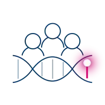 DNA and patient icon
