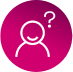 Confused individual icon