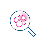 Cell Under Magnifying Glass Icon