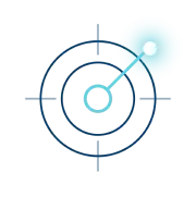 Target with arrow in the middle