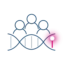 Actionable biomarkers icon Actionable biomarkers icon