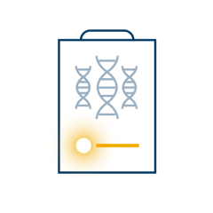 DNA helices on a clipboard