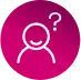 Confused individual icon